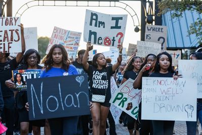 ‘It could have been any one of us’: Black college students march for Nolan Wells