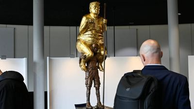 Naked Trump statue lands inside European Parliament, takes swipe at his policies