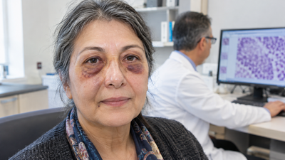 Raccoon Eyes with No Injury Were a 60-Year-Old Woman's Only Clue to a Rare Blood Protein Disease