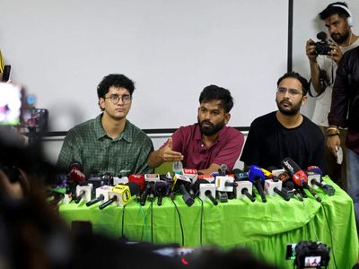CJP chief Abhijeet Dipke, Saurav Das, and Ashutosh Ranka detained straight from flight after landing in Delhi