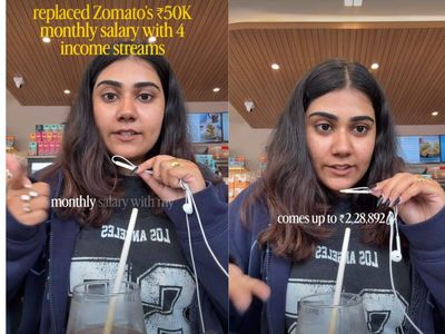 Woman quits Rs 50,000-a-month Zomato job to build 4 income streams, earns over Rs 2 lakh in September