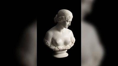 A rare marble bust hid in an English garden for 70 years