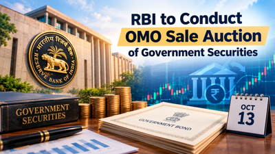 RBI to conduct Rs 25,000 cr OMO sale auction of government securities on Oct 13