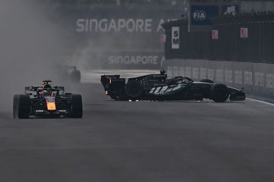 F1 Singapore GP: Verstappen wins chaotic wet sprint after Russell's crash