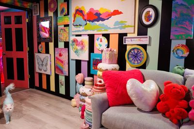 Gen Z is rejecting millennial beige and embracing the colorful 'dopamine decor' trend. Designers say it’s a coping mechanism