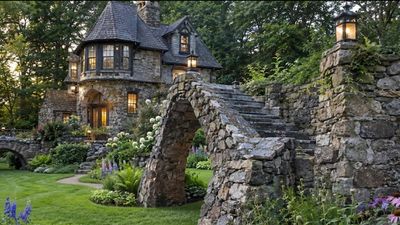 Scrap-Built Hudson Valley Castle: couple spends 47 years hand-building home; it becomes a B&B