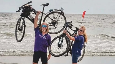 Couple Turn Ride Into Fundraiser: Utah pair cycle 3,634 miles in 87 days; raise about $23,000