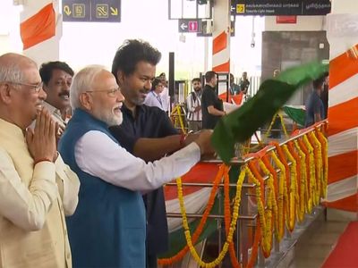 PM Modi inaugurates Rs 4,900 crore 15-km Chennai Metro Phase II stretch, rides along with CM Vijay