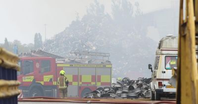 Firefighters spend second night tackling blaze at Scottish city scrapyard