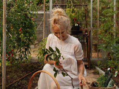 Pamela Anderson’s 15,000-square-foot Canadian garden feeds her community, but she also harvests roses to make face oils