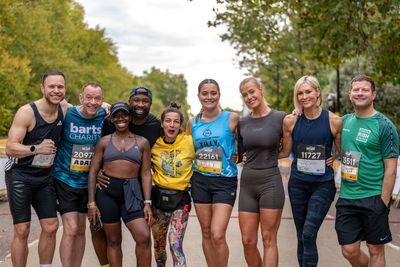 Which celebrities took part in the 2026 Royal Parks Half Marathon and what were their times?