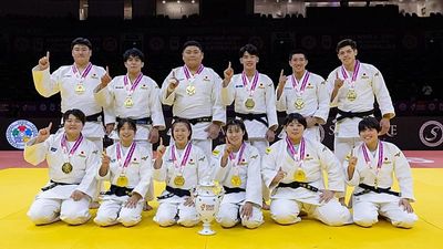Judo: Japan reclaim mixed team world title with eighth gold in Baku