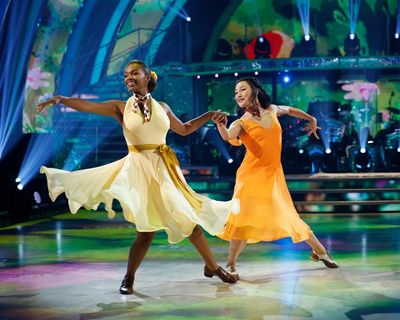 BBC defends editing out trans rights slogan on Strictly contestant’s T-shirt