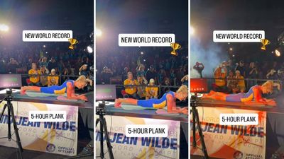 A 61-year-old grandmother planks for 5 hours and breaks her own world record: “I feel really good about it”