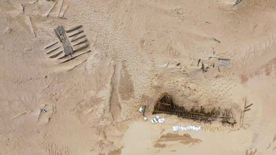 Archaeologists uncovered a 200-year-old shipwreck buried in Canadian sand dunes