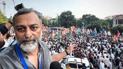 On the ground with Sreenivasan Jain: A day at the Opposition march