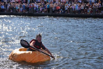 Photos show giant pumpkins vying for heavyweight glory as pumpkin season gets underway