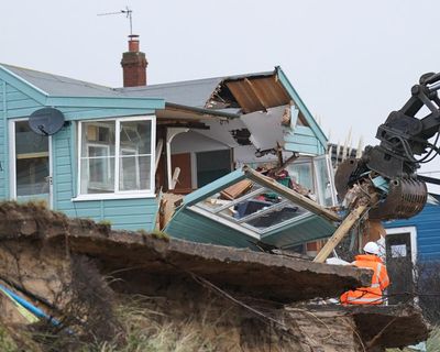 Coastal erosion in England has claimed at least 183 homes in past 16 years
