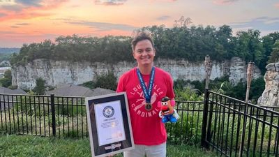 Conor Shea sets a Guinness record by assembling Mr Potato Head blindfolded in 7.91 seconds