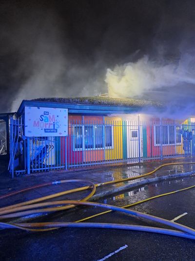 Fire sweeps through children's nursery in north London