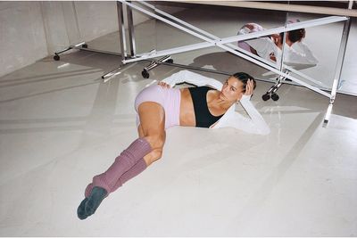 Hailey Bieber is embracing balletcore in Adanola loungewear collaboration