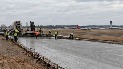Geopolymer Concrete Trial Approved: engineers meet strict aircraft pavement tests; cuts project emissions