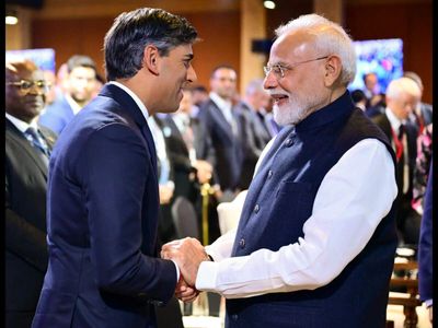 Former UK PM Rishi Sunak meets PM Modi; hails his "commitment, work ethic and energy"