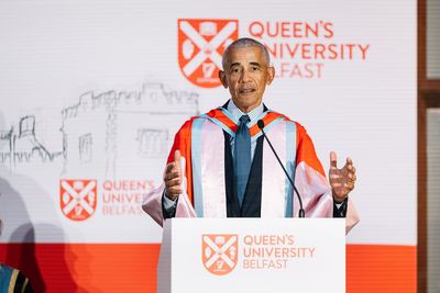 Obama tells Belfast crowd ‘we can do better than we’re doing right now’