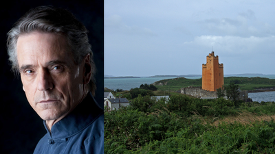 Jeremy Irons restored a ruined 15th-century Irish castle and bought a nearby island
