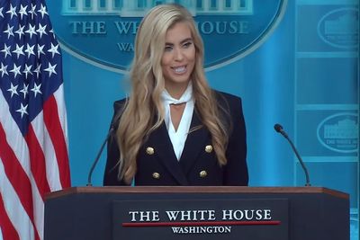 Katie Zacharia Appears to Struggle With Notes, Mixes Up Trump and Her Husband in Awkward White House Debut