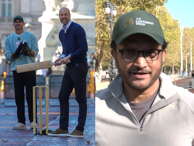 Gully cricket at Buckingham Palace: UK's Prince William plays with Ganguly, West Indies legend Brian Lara, Joe Root for a friendly session