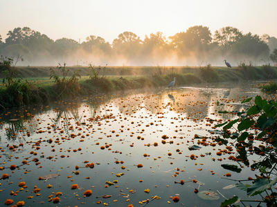 What Festival Plant Waste Does to the Oxygen in a Pond