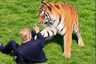 Donald Trump Faces Searing Backlash After Posting Bizarre AI Tiger Video Following Fatal Yorkshire Zoo Mauling