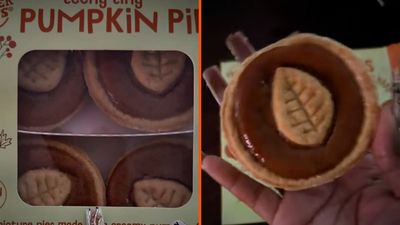 A TikToker found mini pumpkin pies at Trader Joe’s after buying one at Starbucks that morning, and asks ‘Why is it the same pie?’