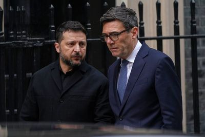 Burnham and Zelensky accuse Russia of having 'no interest in peace' after Downing Street talks