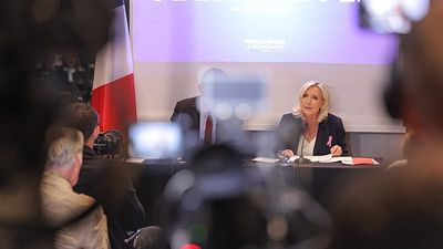 Le Pen lands in Brussels lashing out at the European Commission
