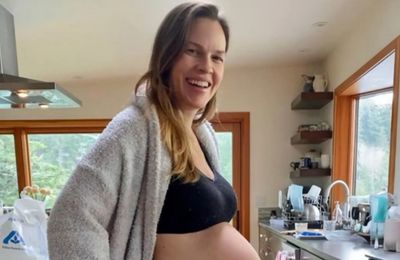 Hilary Swank, 52, reveals surprise third pregnancy with glow-in-the-dark dance post
