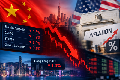 Global Market: China stocks fall as hot US inflation data revives rate hike fears