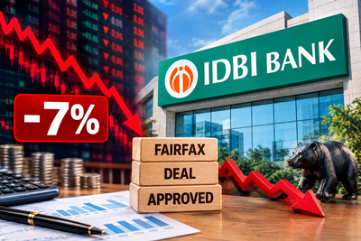 IDBI Bank shares fall 7% as investors book profit after Fairfax deal gets cabinet nod