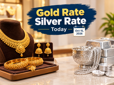 Gold rate silver rate today (October 15, 2026): Check 24k, 22k, 20k and 18k gold jewellery prices from Malabar Gold & Diamonds, Joyalukkas, Kalyan Jewellers, Tanishq & IBJA in Delhi, Mumbai, Hyderabad & more cities