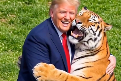 Trump Shared Animal-Attack Montage With Three AI-Generated Clips After Fatal Tiger Video Backlash