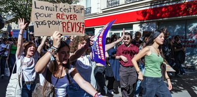 France’s student uprising and young people’s mental health – what are the common causes?