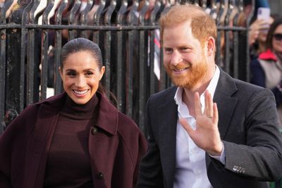 Prince Harry and Meghan greet fans as they make first joint appearance since returning to UK