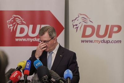 DUP says former leader Donaldson ‘deserves every day’ of 15-year sentence