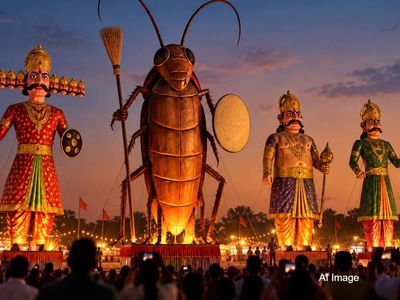 Delhi Ramleela to burn 30-foot cockroach effigy alongside Ravan, Kumbhkaran and Meghnad