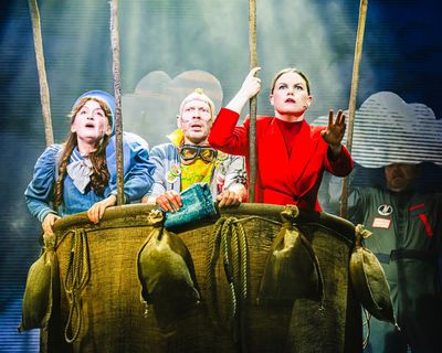 Balloon Girl review – tech tycoon swirls with tragic teen parachutist in a crackling, time-travelling climate romp