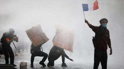 France protests flare as PM accuses radical left of exploiting unrest ahead of elections