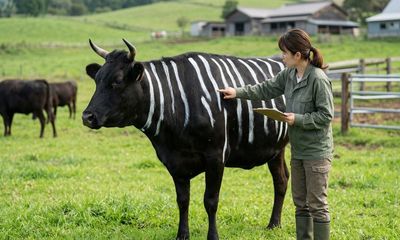 Black Cows Painted with Zebra Stripes Drew About Half as Many Biting Flies, Hinting at a Pesticide-Free Fix