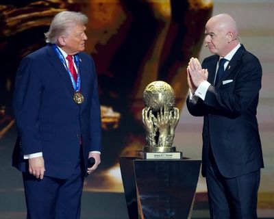 Infantino told by top Fifa figures to scrap or depoliticise peace prize after Trump furore
