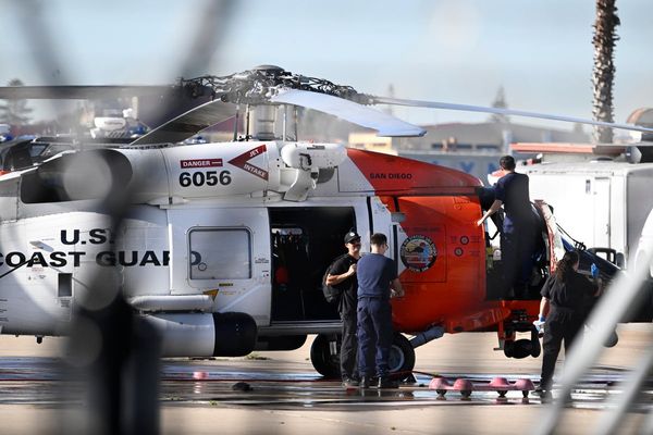 US Coast Guard rescues at least 16 and is searching for more in the water off Mexico's Baja Coast